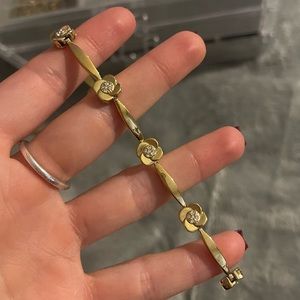 anne klein gold rose bracelet